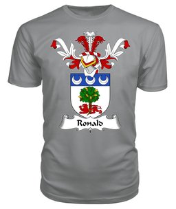 ScotsTee Shop Scottish Ronald Coat Of Arms Family Crest Scottish Gentry T Shirt