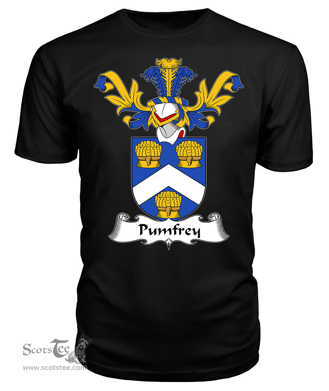 ScotsTee Shop Scottish Pumfrey Coat Of Arms Family Crest Scottish Gentry T Shirt