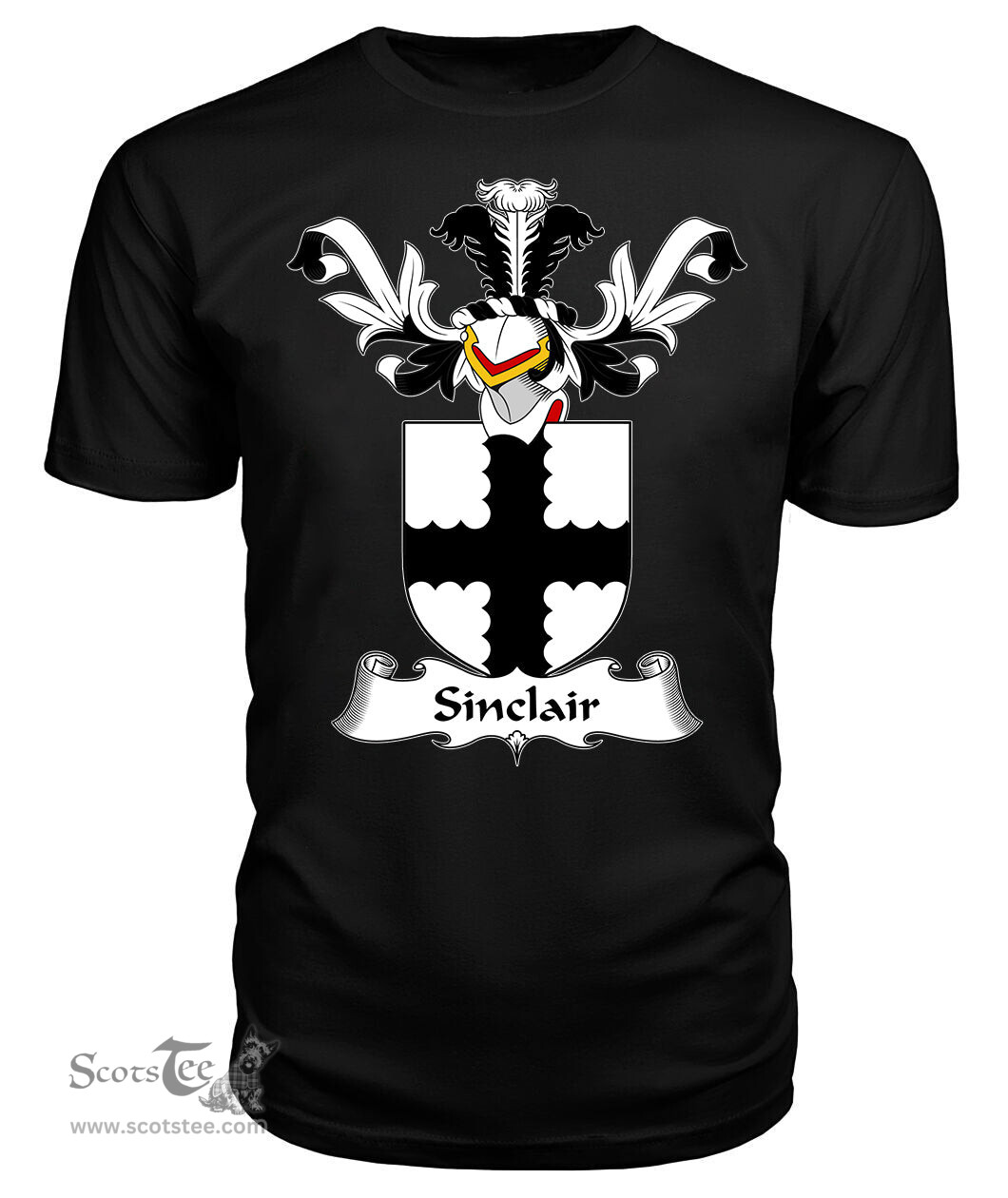 ScotsTee Shop Scottish Sinclair Coat Of Arms Family Crest Scottish Gentry T Shirt