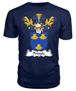 ScotsTee Shop Scottish Pringle Coat Of Arms Family Crest Scottish Gentry T Shirt