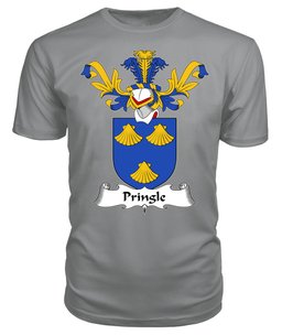 ScotsTee Shop Scottish Pringle Coat Of Arms Family Crest Scottish Gentry T Shirt