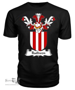 ScotsTee Shop Scottish Ruthven Coat Of Arms Family Crest Scottish Gentry T Shirt