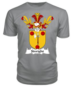 ScotsTee Shop Scottish Sivright Coat Of Arms Family Crest Scottish Gentry T Shirt