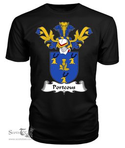 ScotsTee Shop Scottish Porteous Coat Of Arms Family Crest Scottish Gentry T Shirt