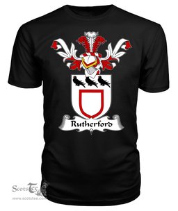 ScotsTee Shop Scottish Rutherford Coat Of Arms Family Crest Scottish Gentry T Shirt
