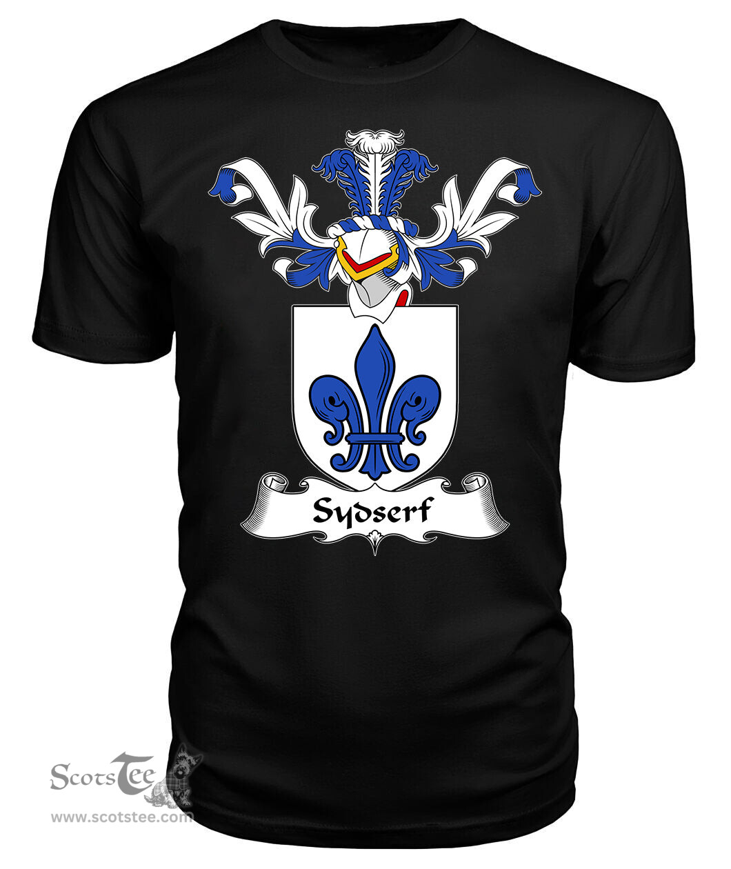 ScotsTee Shop Scottish Sydserf Coat Of Arms Family Crest Scottish Gentry T Shirt