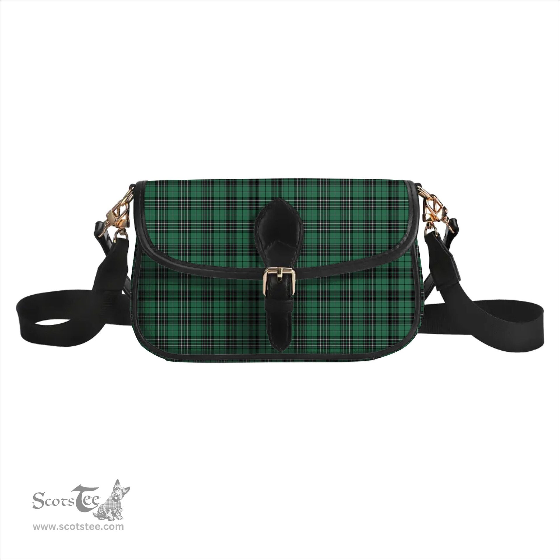 ScotsTee Shop Scottish MacLean Hunting Ancient Tartan Women's Chain Crossbody Bag Square Bag
