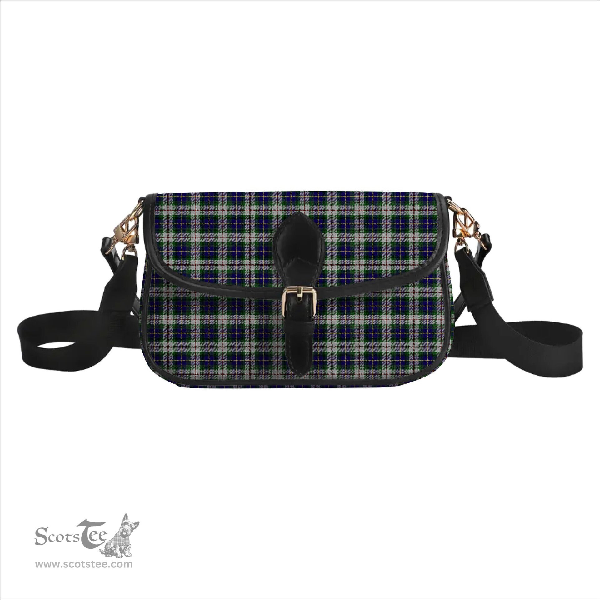 ScotsTee Shop Scottish MacLeod Of Californian Tartan Women's Chain Crossbody Bag Square Bag