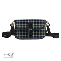 ScotsTee Shop Scottish MacLeod Of Californian Tartan Women's Chain Crossbody Bag Square Bag