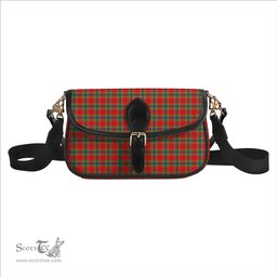 ScotsTee Shop Scottish MacLean of Duart Modern Tartan Women's Chain Crossbody Bag Square Bag