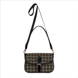 ScotsTee Shop Scottish MacLeod Of Harris Weathered Tartan Women's Chain Crossbody Bag Square Bag