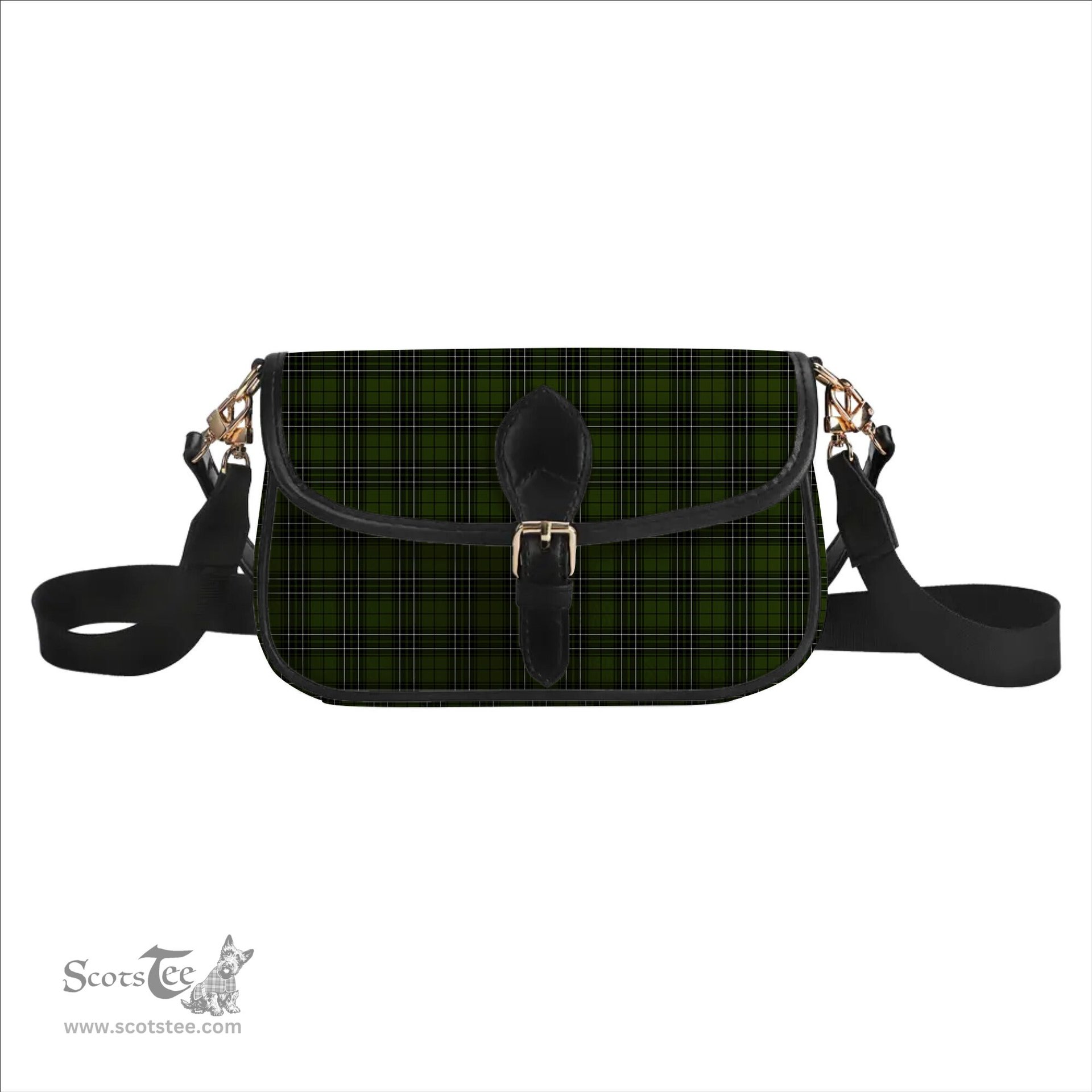 ScotsTee Shop Scottish MacLean Hunting Tartan Women's Chain Crossbody Bag Square Bag
