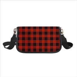 ScotsTee Shop Scottish MacLeod of Raasay Ancient Tartan Women's Chain Crossbody Bag Square Bag