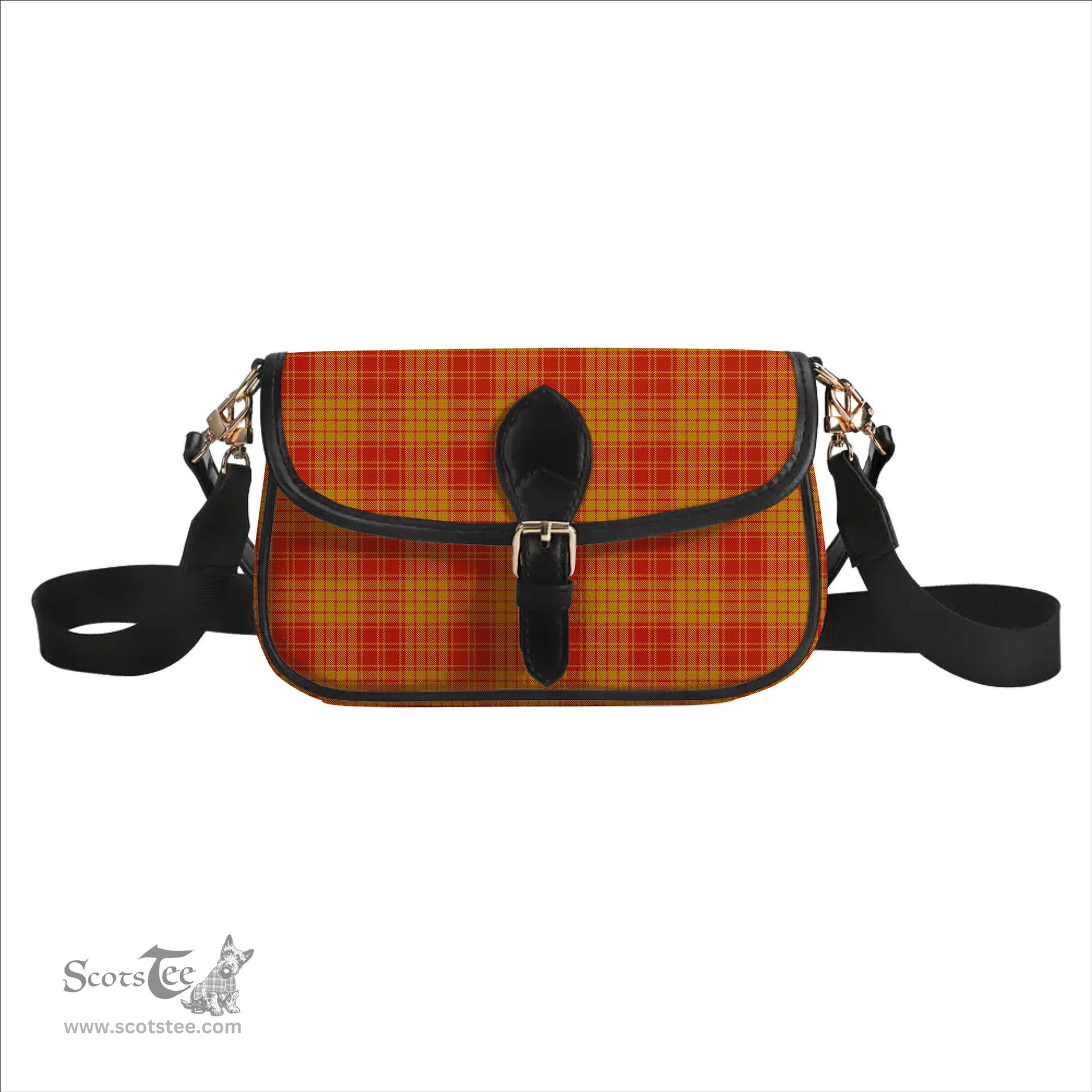 ScotsTee Shop Scottish MacMillan Dress Ancient Tartan Women's Chain Crossbody Bag Square Bag