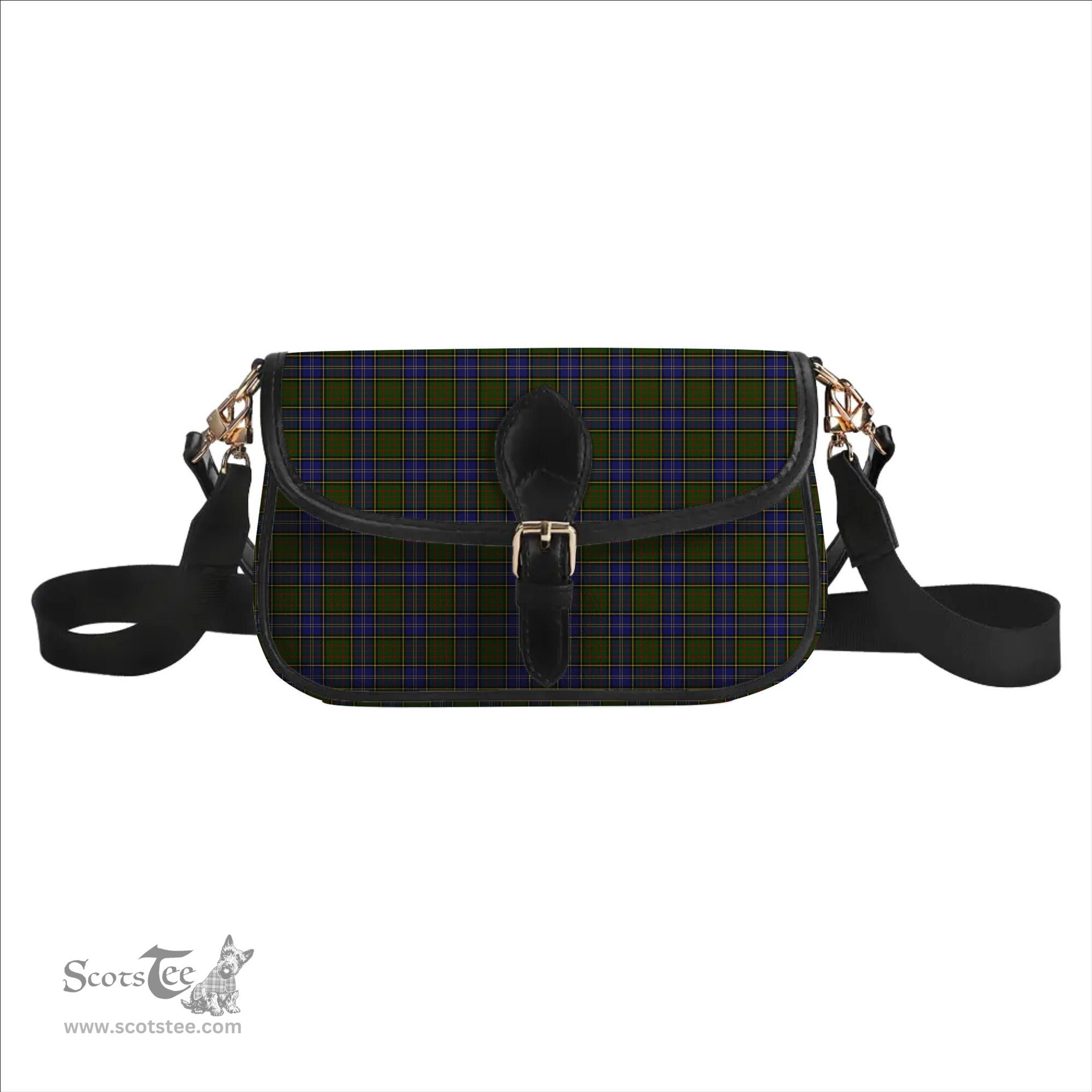 ScotsTee Shop Scottish MacMillan Hunting Modern Tartan Women's Chain Crossbody Bag Square Bag