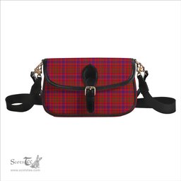 ScotsTee Shop Scottish MacLeod Red Modern Tartan Women's Chain Crossbody Bag Square Bag