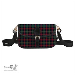 ScotsTee Shop Scottish MacLennan Modern Tartan Women's Chain Crossbody Bag Square Bag