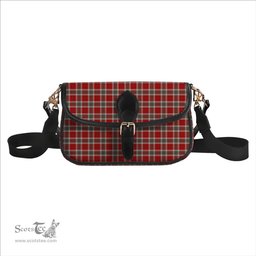ScotsTee Shop Scottish MacLean of Duart Dress Red Tartan Women's Chain Crossbody Bag Square Bag