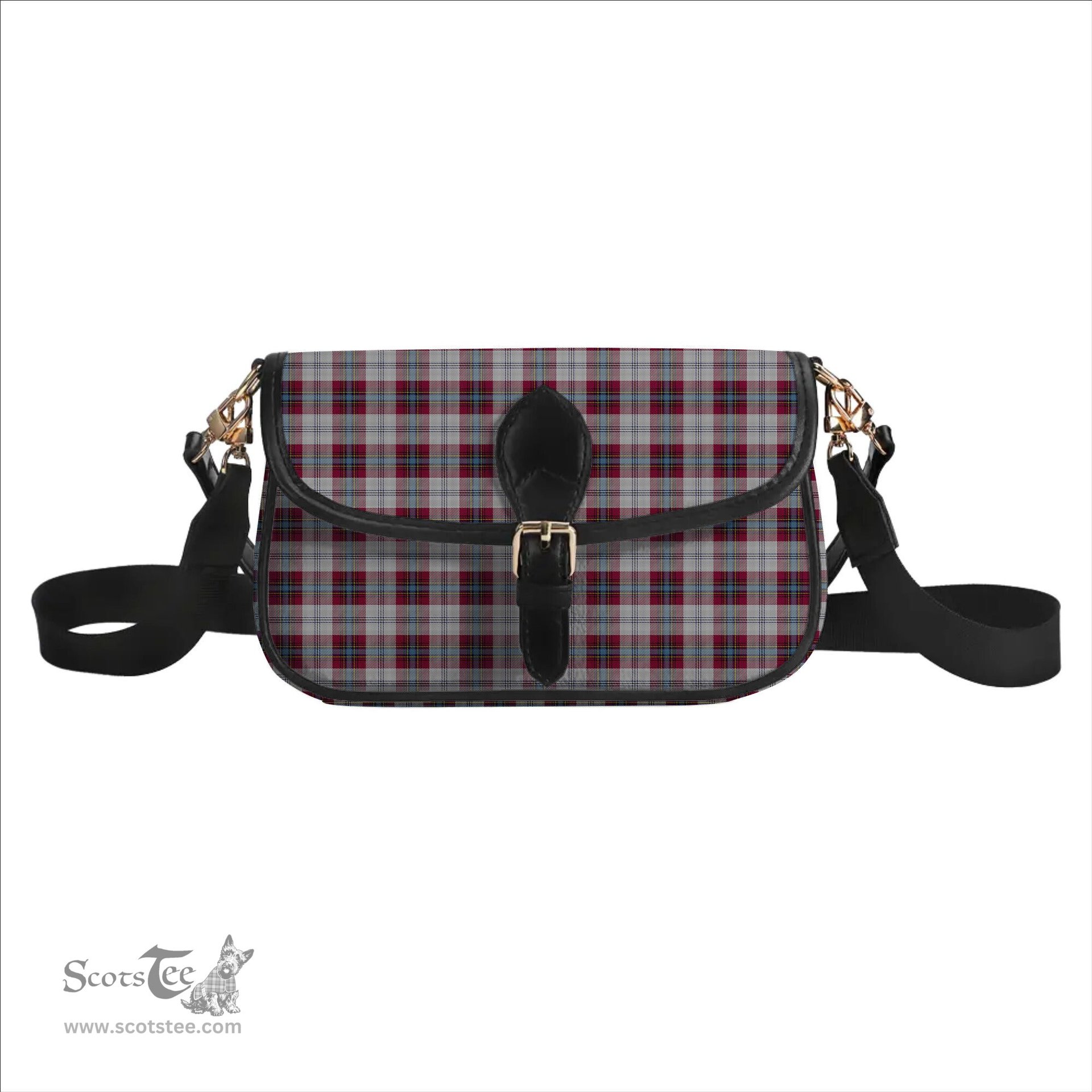 ScotsTee Shop Scottish MacLean of Duart Dress 4 Tartan Women's Chain Crossbody Bag Square Bag