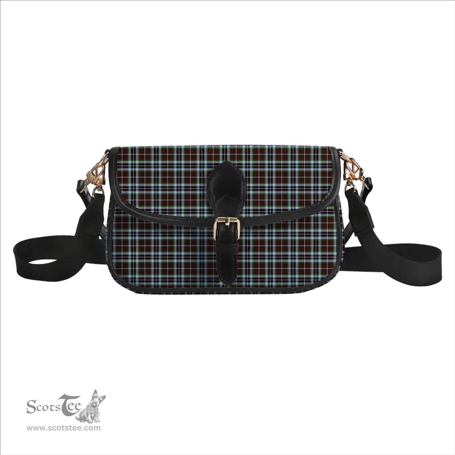 ScotsTee Shop Scottish MacThomas Hunting Modern Tartan Women's Chain Crossbody Bag Square Bag