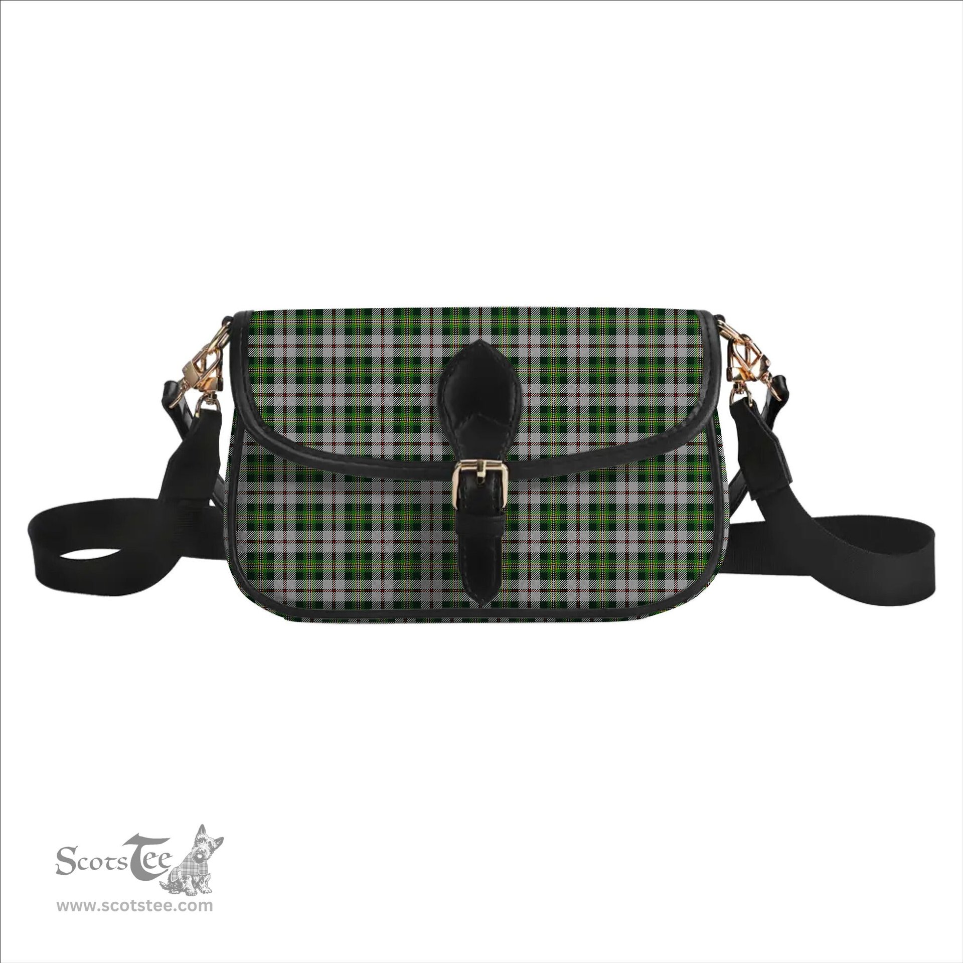 ScotsTee Shop Scottish Madewell Dress Tartan Women's Chain Crossbody Bag Square Bag