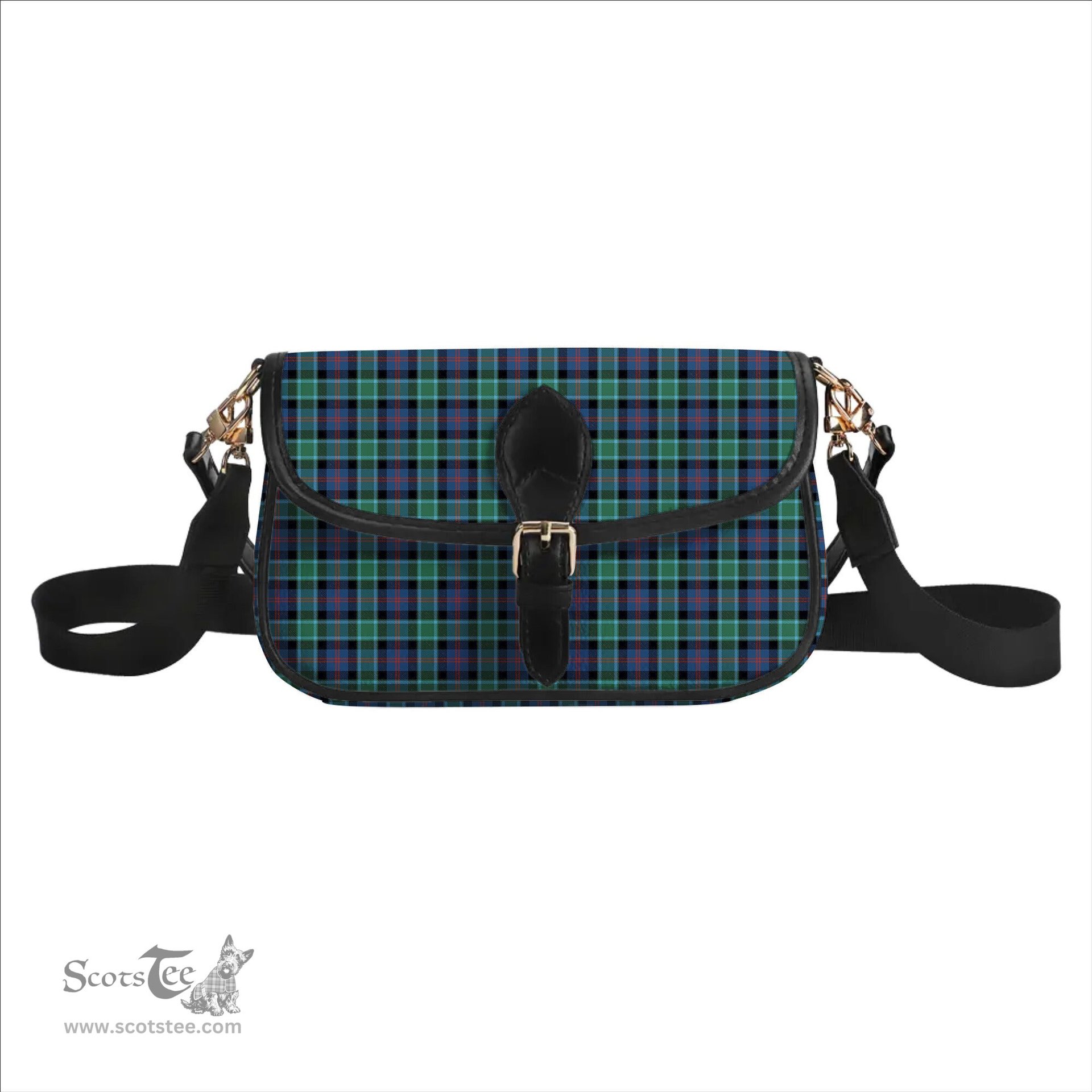 ScotsTee Shop Scottish MacTaggart Ancient Tartan Women's Chain Crossbody Bag Square Bag