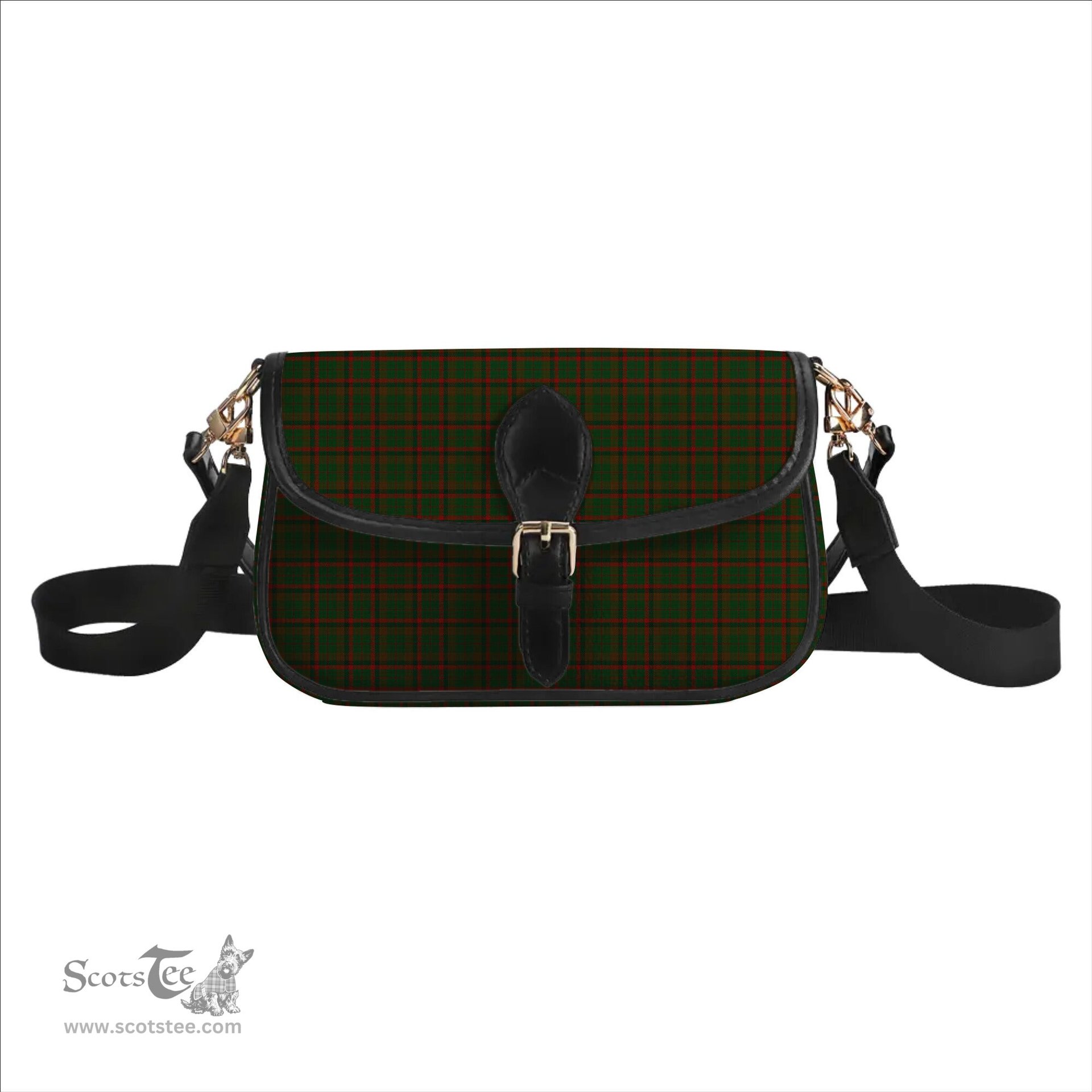 ScotsTee Shop Scottish Macnaughton Hunting Tartan Women's Chain Crossbody Bag Square Bag
