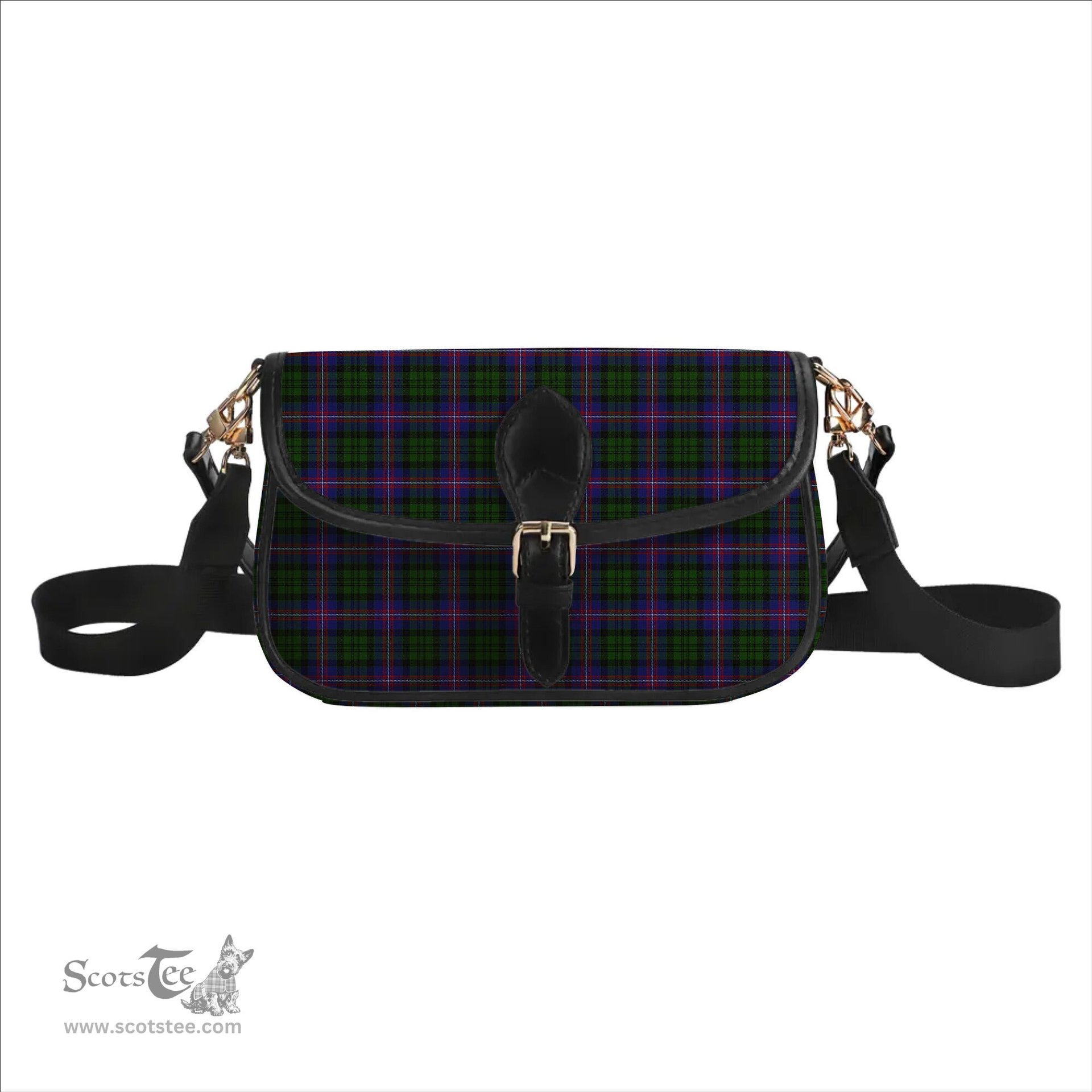 ScotsTee Shop Scottish MacNeil of Colonsay 2 Tartan Women's Chain Crossbody Bag Square Bag