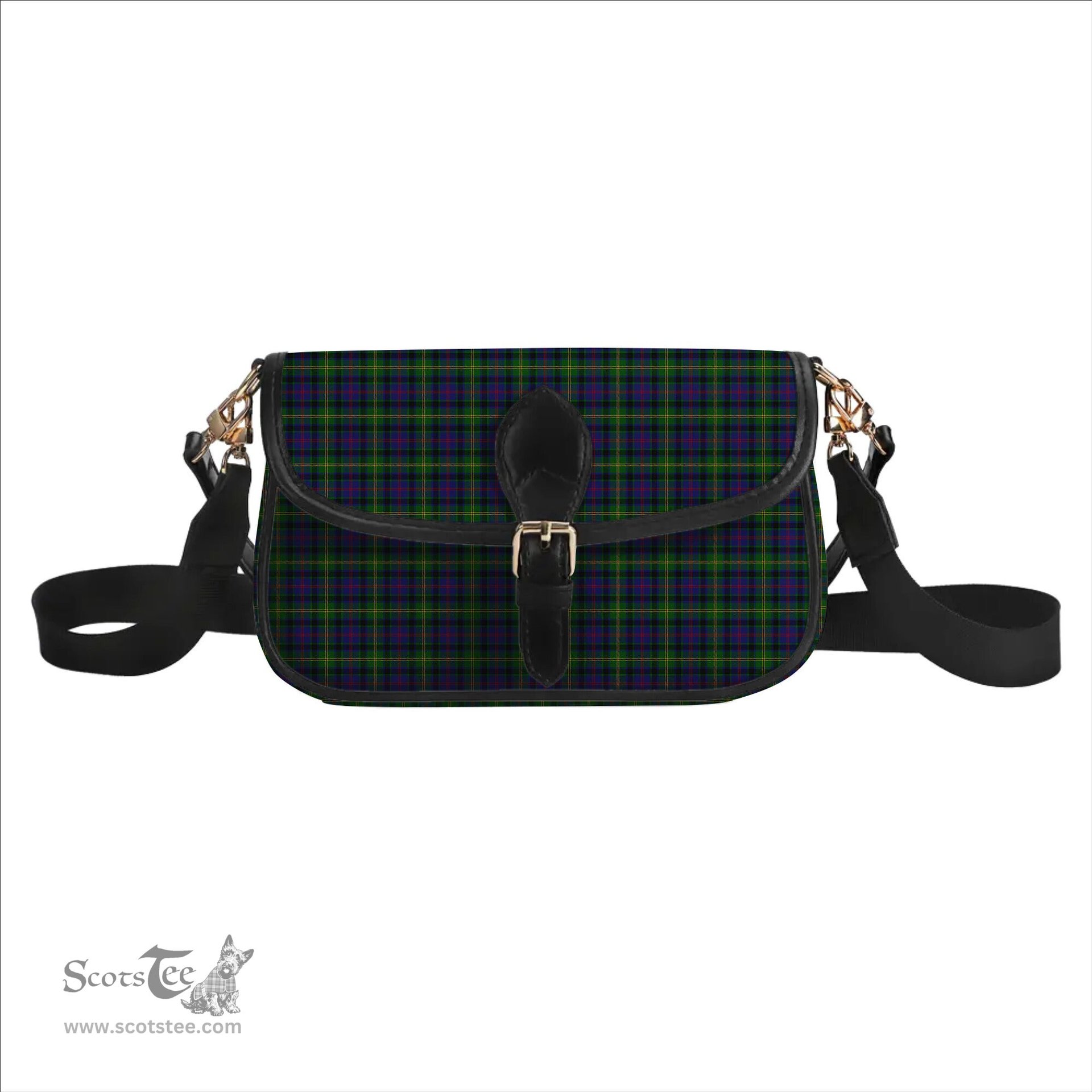 ScotsTee Shop Scottish Maresh Tartan Women's Chain Crossbody Bag Square Bag