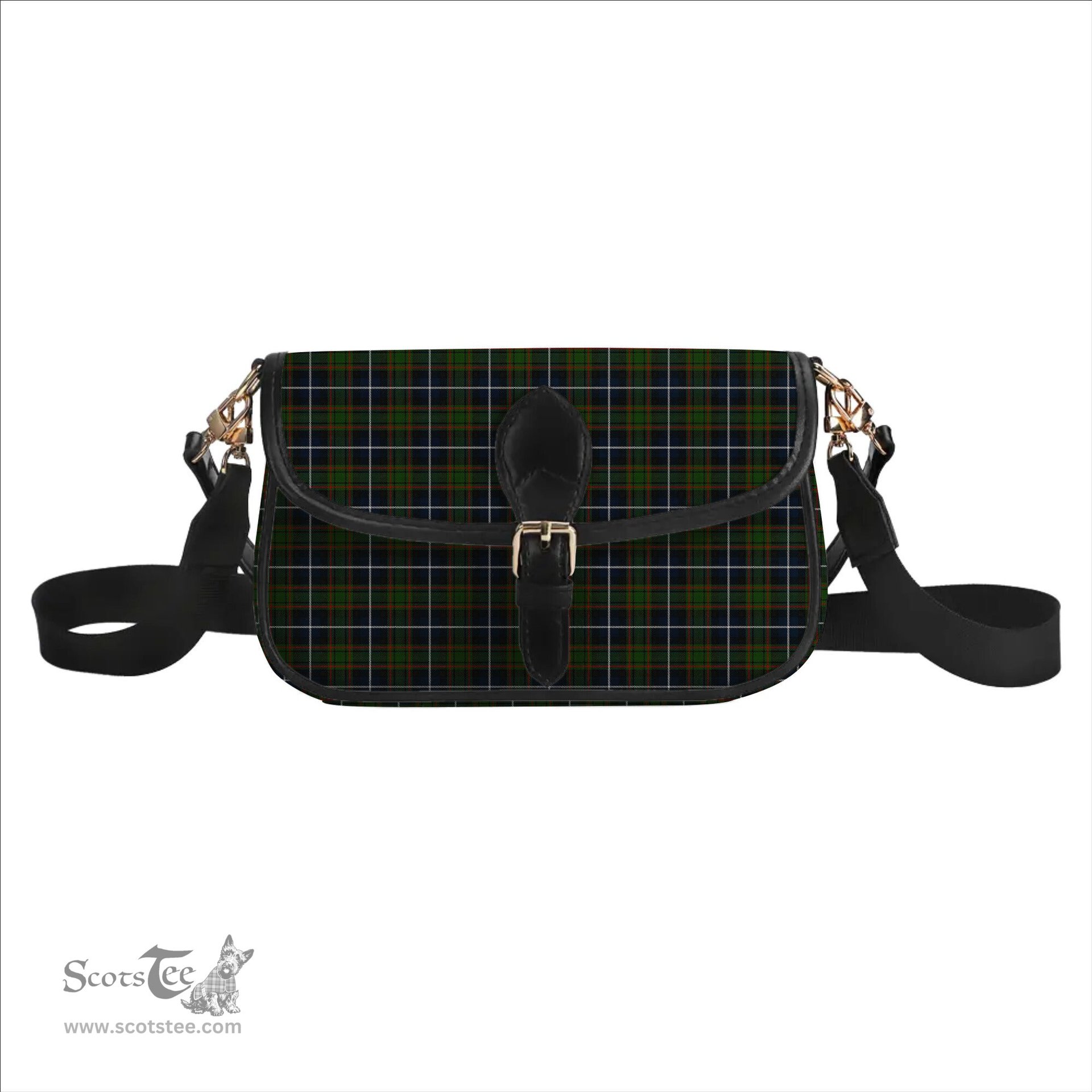 ScotsTee Shop Scottish MacRae Hunting Tartan Women's Chain Crossbody Bag Square Bag