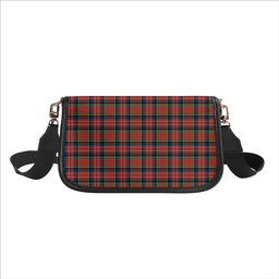 ScotsTee Shop Scottish MacPherson Ancient SC Tartan Women's Chain Crossbody Bag Square Bag