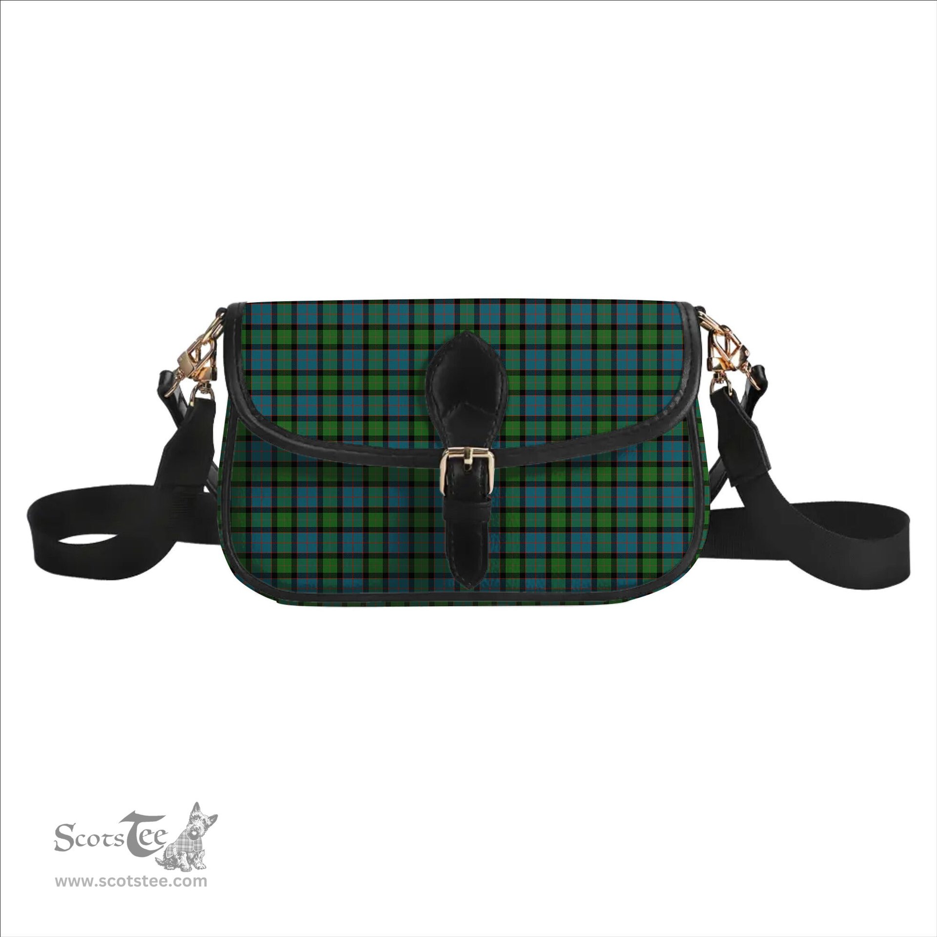 ScotsTee Shop Scottish MacWilliam (Williamson) Ancient Tartan Women's Chain Crossbody Bag Square Bag