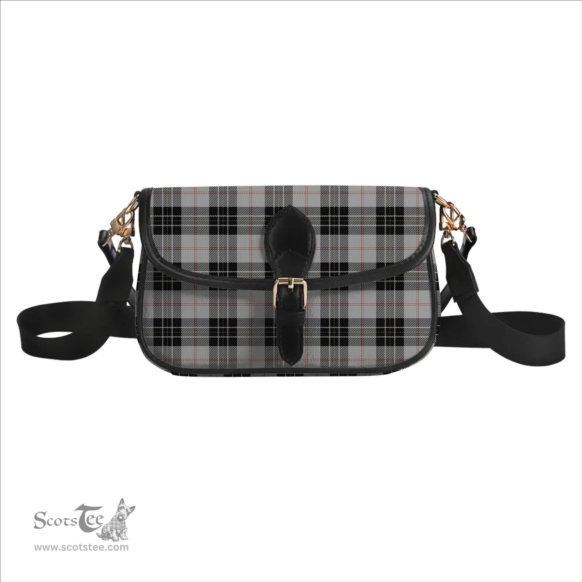 ScotsTee Shop Scottish MacPherson Dress Tartan Women's Chain Crossbody Bag Square Bag