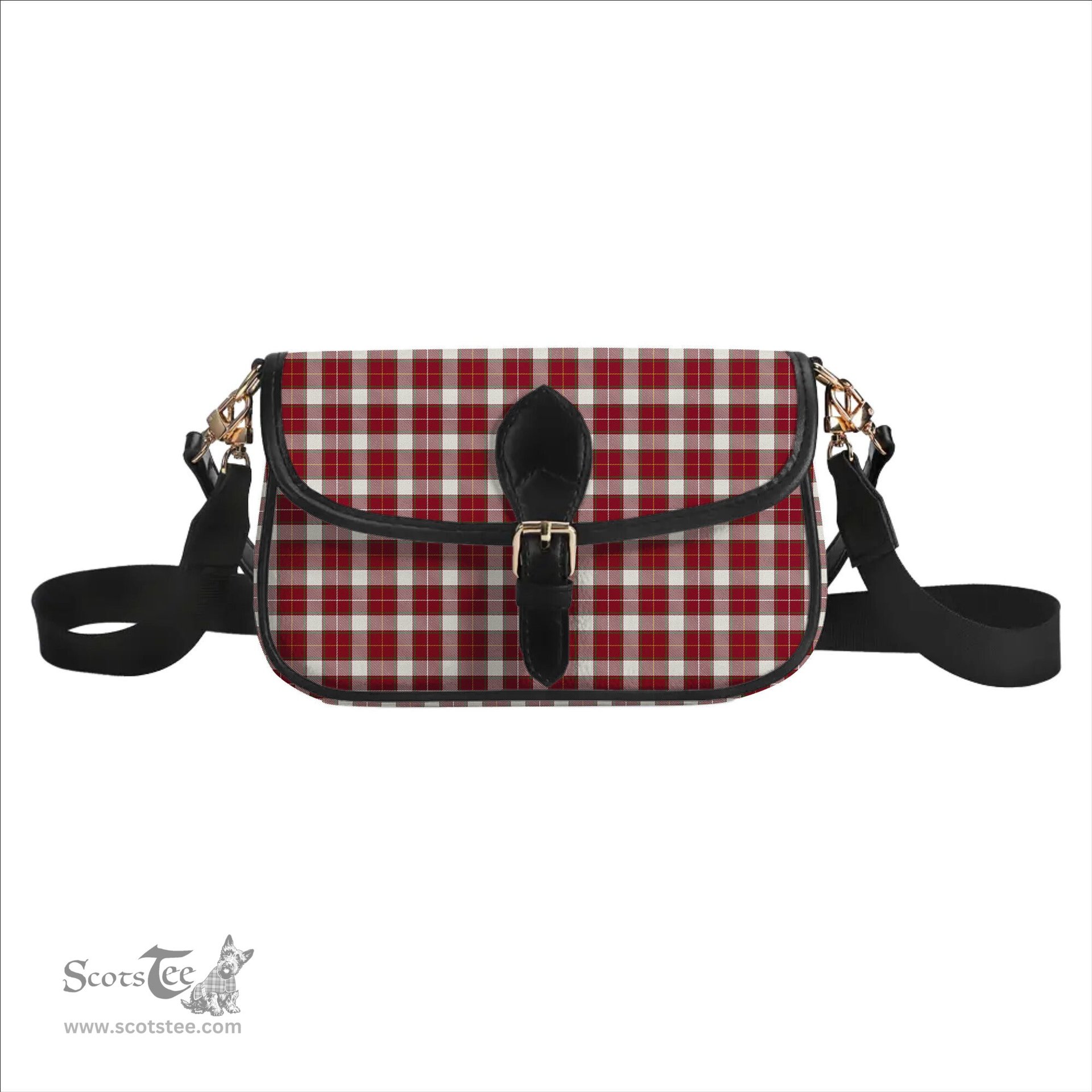 ScotsTee Shop Scottish MacPhee Dress Modern Tartan Women's Chain Crossbody Bag Square Bag