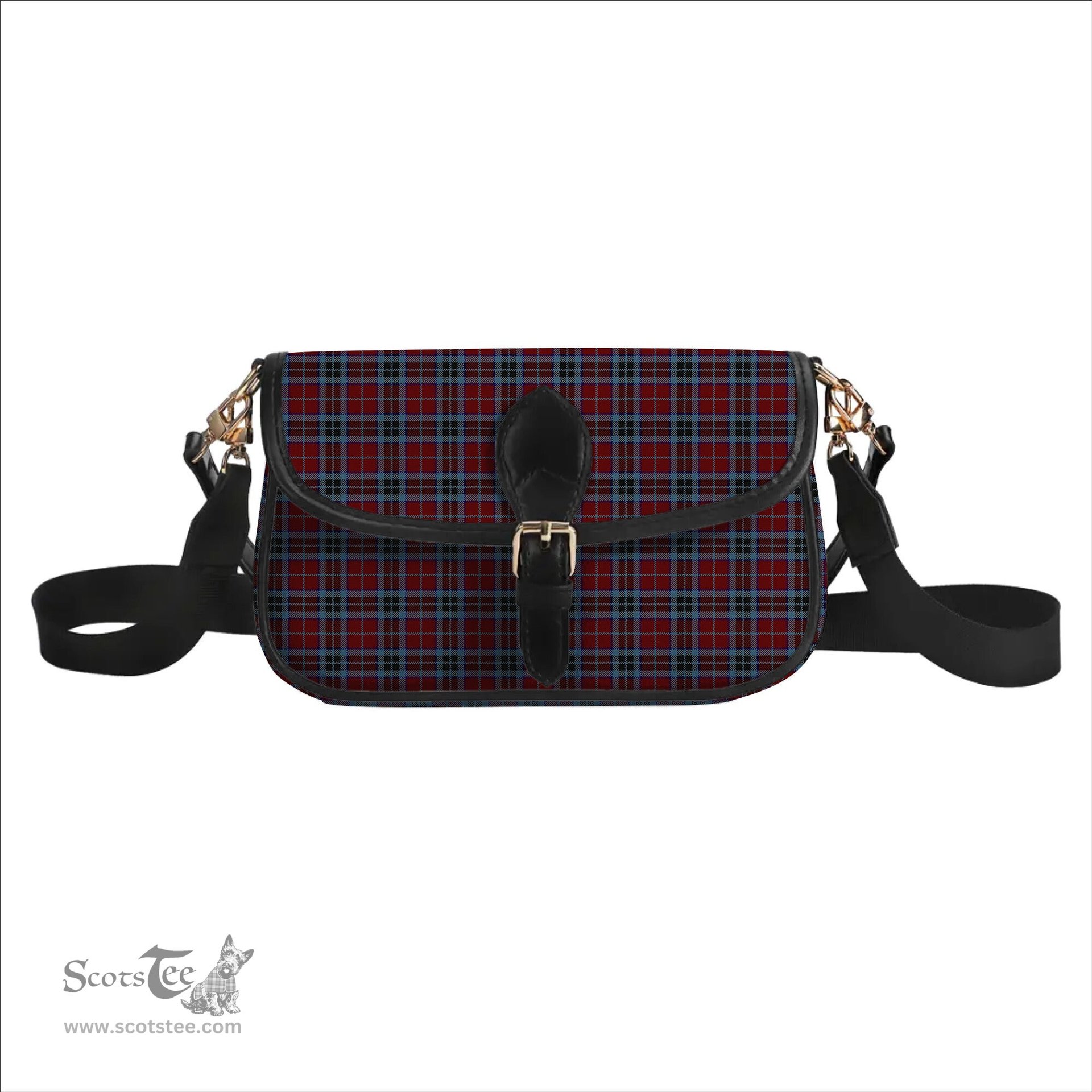 ScotsTee Shop Scottish MacTavish 2 Tartan Women's Chain Crossbody Bag Square Bag