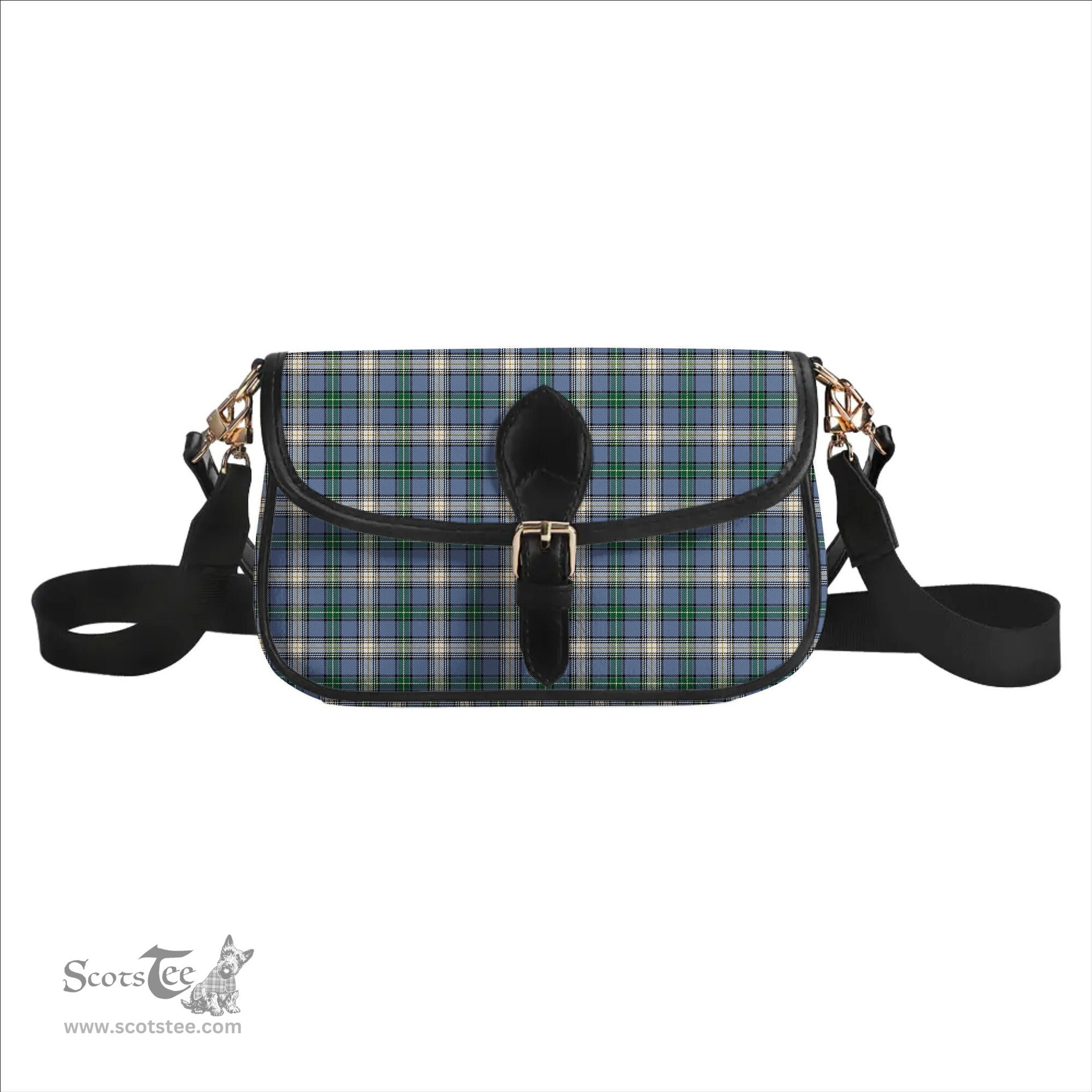 ScotsTee Shop Scottish McDowall Ancient Tartan Women's Chain Crossbody Bag Square Bag