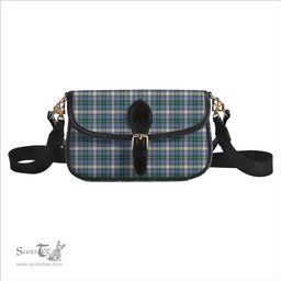 ScotsTee Shop Scottish McDowall Ancient Tartan Women's Chain Crossbody Bag Square Bag