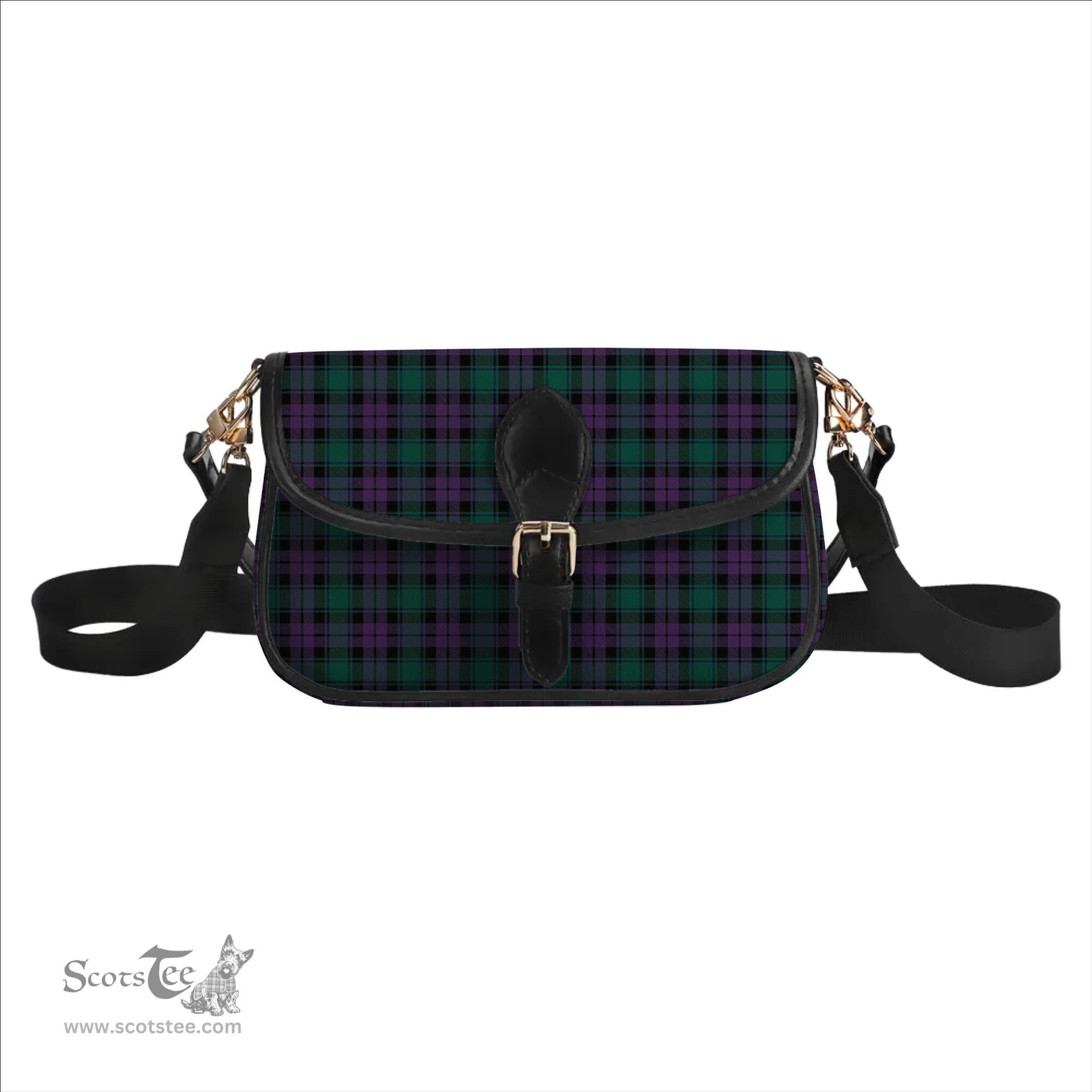 ScotsTee Shop Scottish McArthur of Milton Modern Tartan Women's Chain Crossbody Bag Square Bag