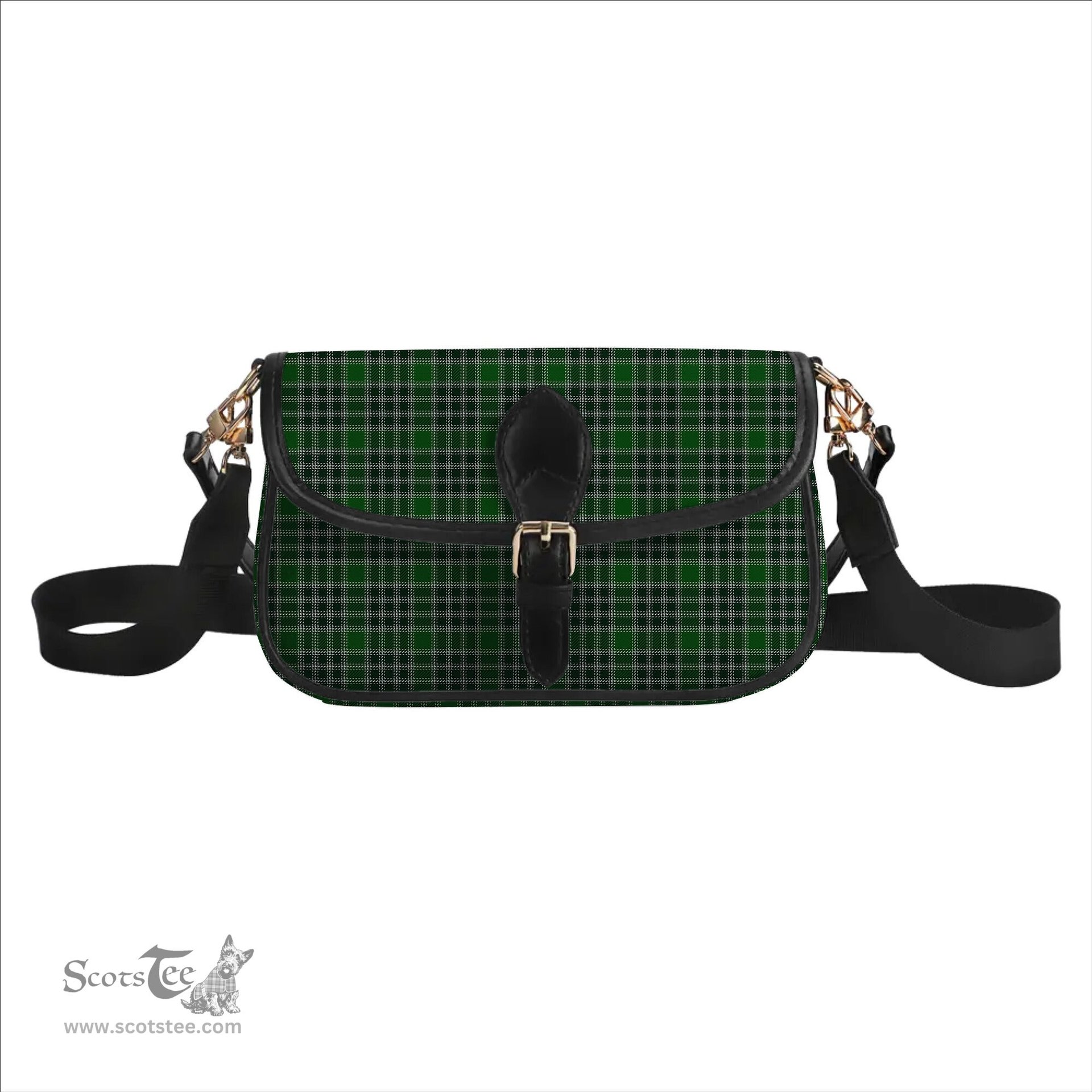 ScotsTee Shop Scottish McDonald Lord of the Isles Hunting Tartan Women's Chain Crossbody Bag Square Bag