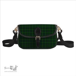 ScotsTee Shop Scottish McCandlish Hunting Green Tartan Women's Chain Crossbody Bag Square Bag