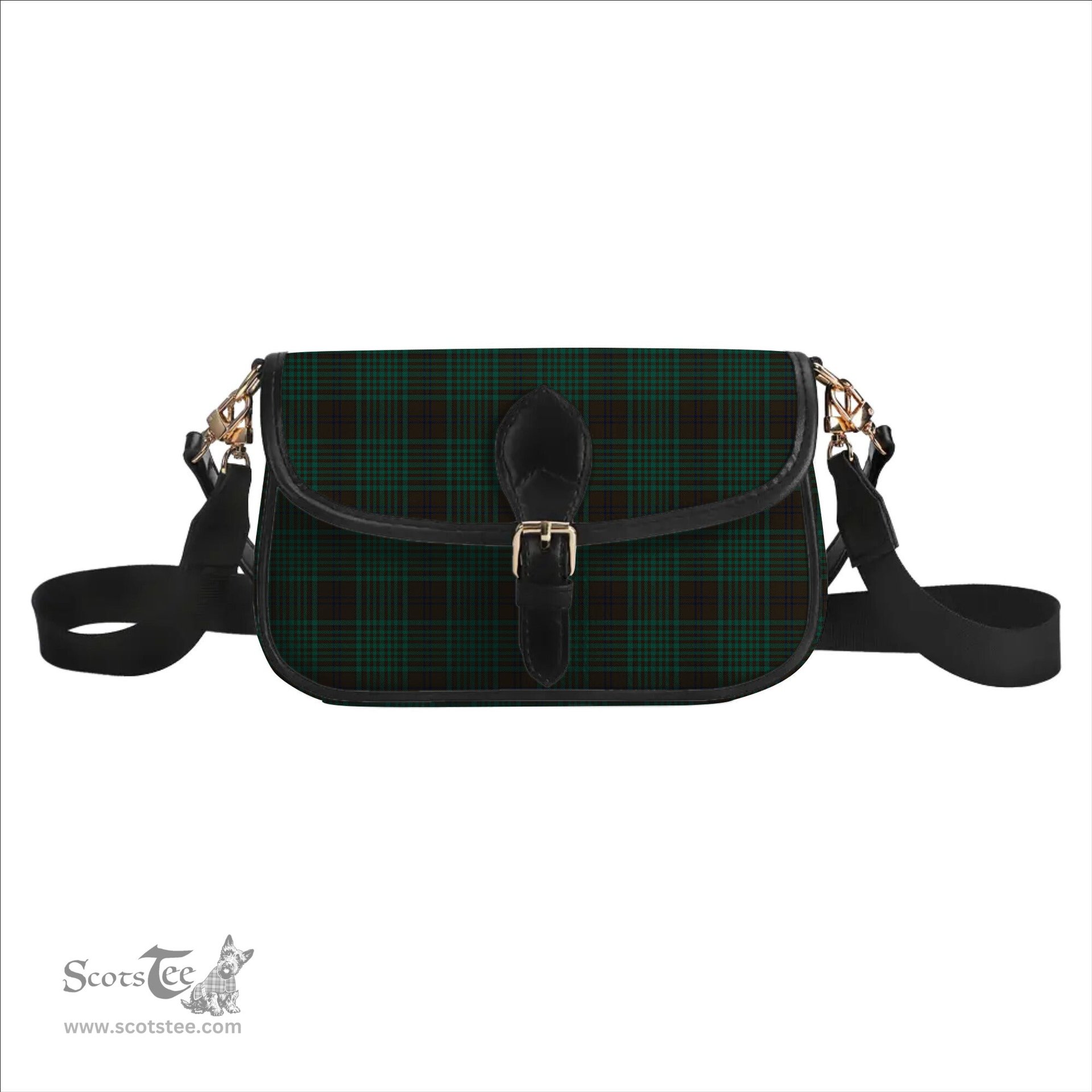 ScotsTee Shop Scottish McGillivray Hunting Modern Tartan Women's Chain Crossbody Bag Square Bag