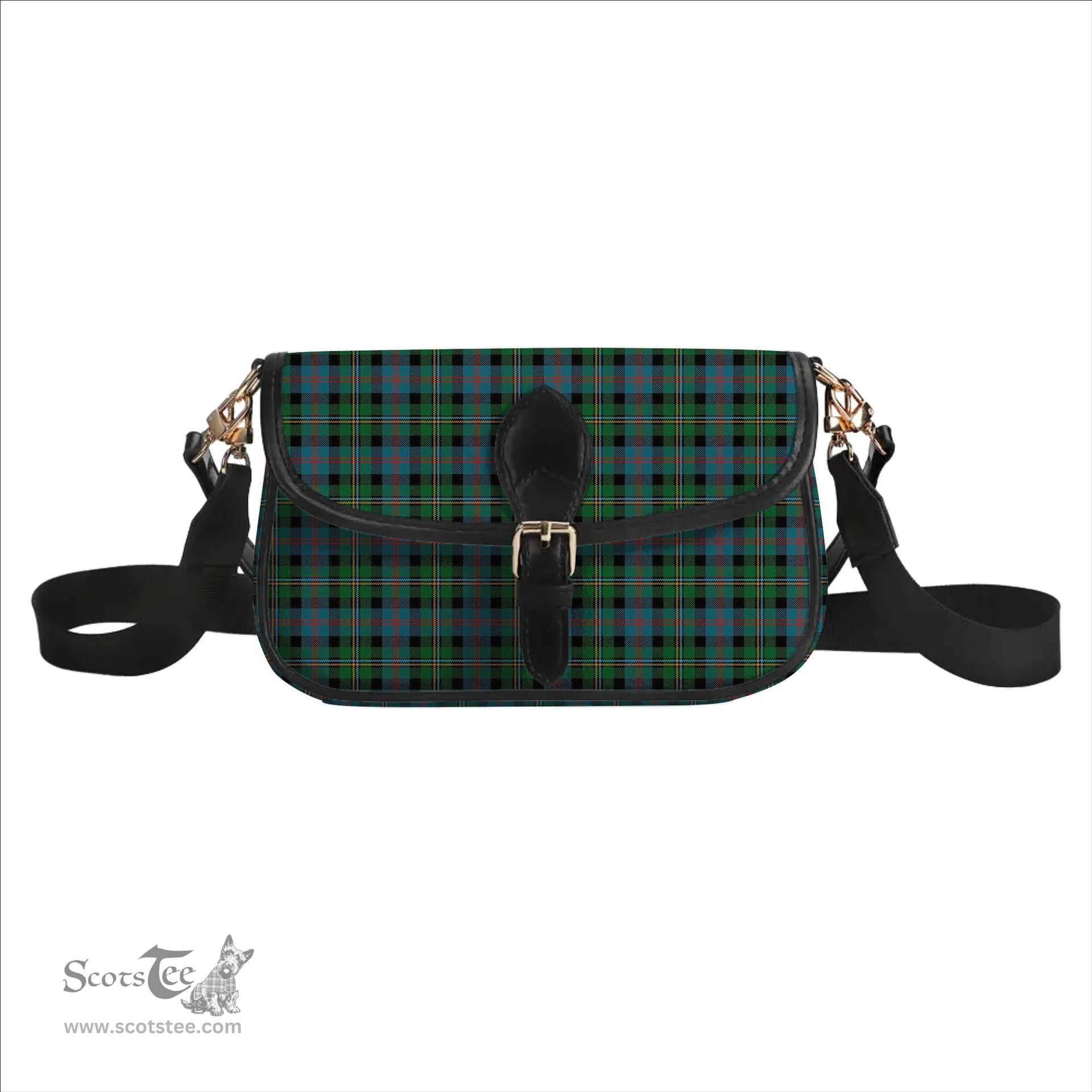 ScotsTee Shop Scottish McCallum Ancient Tartan Women's Chain Crossbody Bag Square Bag