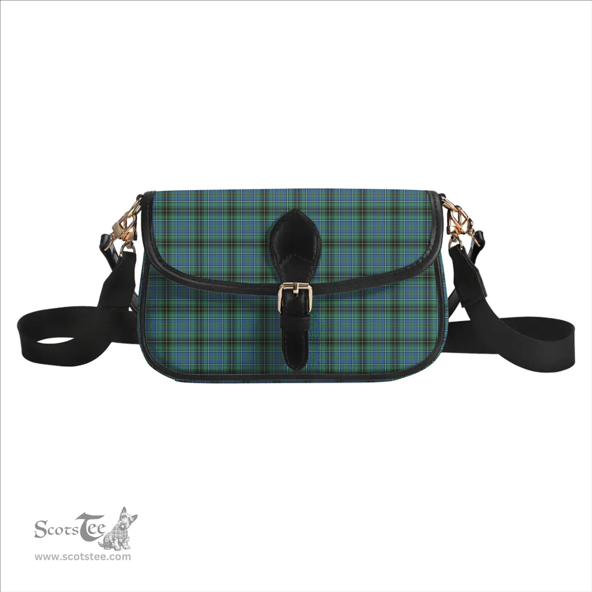 ScotsTee Shop Scottish McInnes Ancient Tartan Women's Chain Crossbody Bag Square Bag