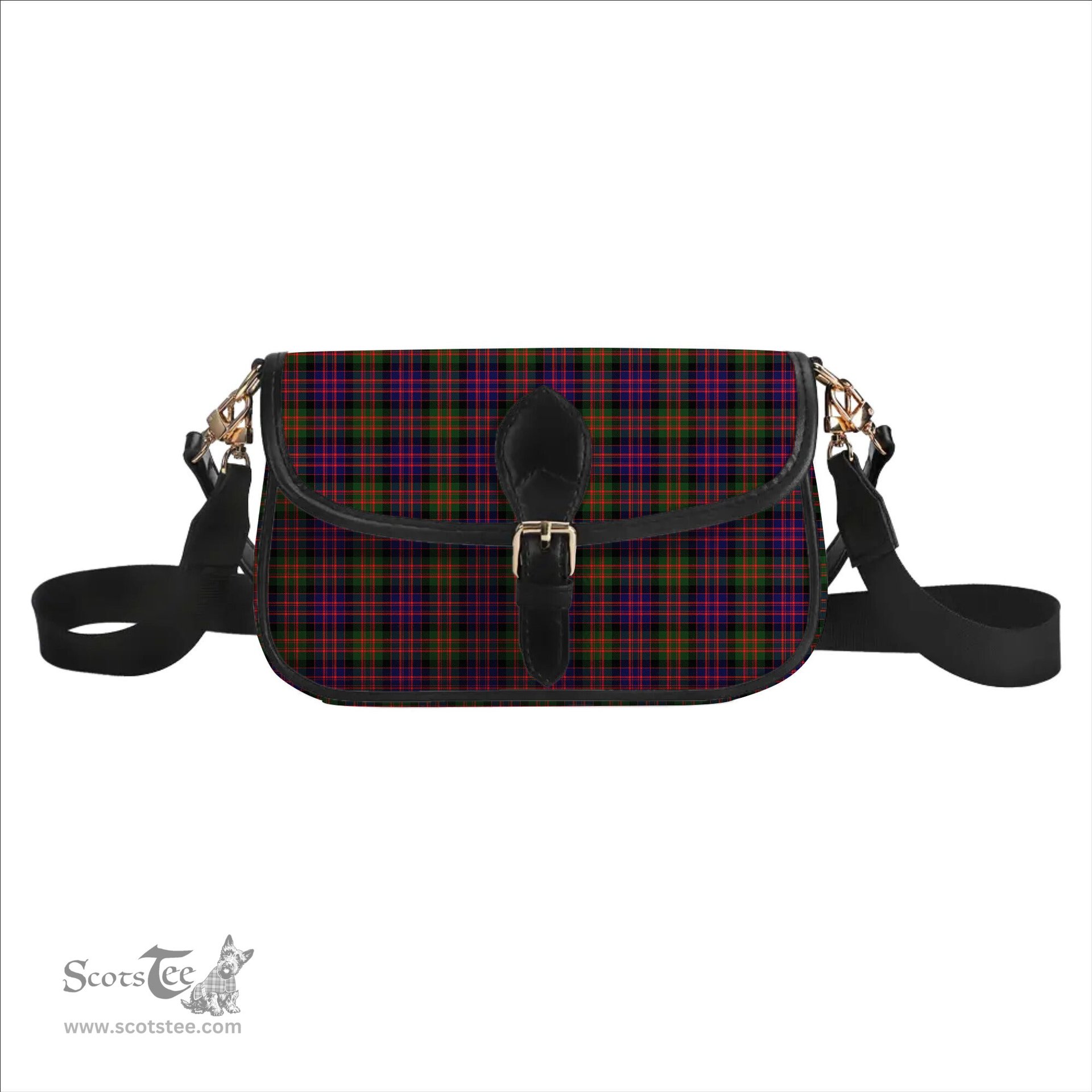 ScotsTee Shop Scottish McDonald Modern Tartan Women's Chain Crossbody Bag Square Bag
