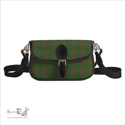 ScotsTee Shop Scottish McAlister of Glenbarr Hunting Ancient Tartan Women's Chain Crossbody Bag Square Bag