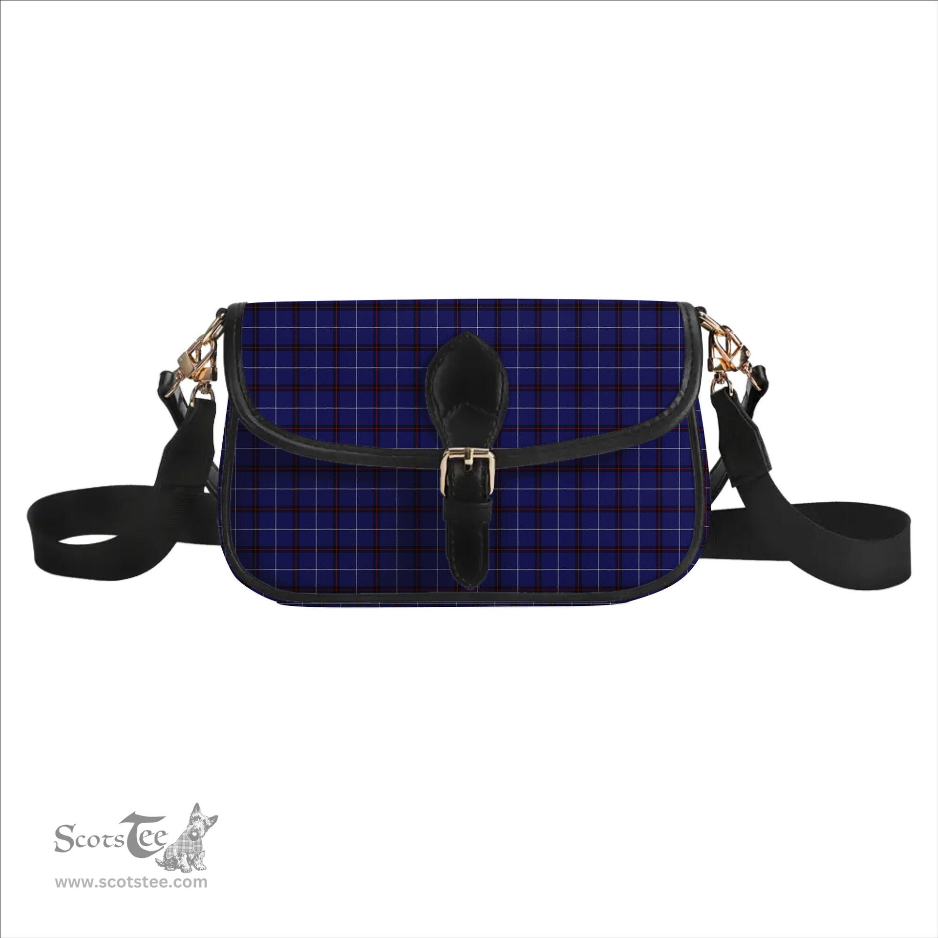 ScotsTee Shop Scottish McCallie Tartan Women's Chain Crossbody Bag Square Bag