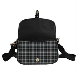 ScotsTee Shop Scottish McCandlish Arisaid Grey Tartan Women's Chain Crossbody Bag Square Bag