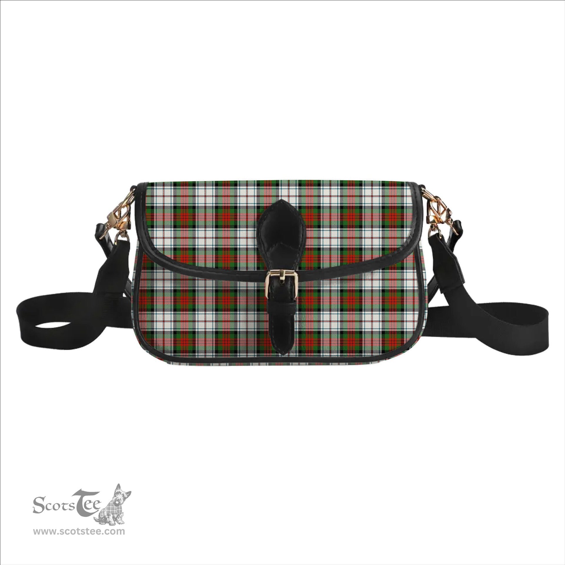 ScotsTee Shop Scottish McDuff Dress Ancient Tartan Women's Chain Crossbody Bag Square Bag