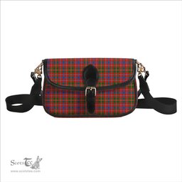ScotsTee Shop Scottish McDonald of Glenaladale Ancient Tartan Women's Chain Crossbody Bag Square Bag