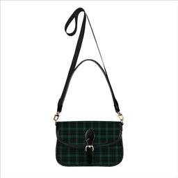ScotsTee Shop Scottish McAuley Hunting Modern Tartan Women's Chain Crossbody Bag Square Bag